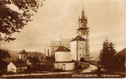 T2/T3 1908 Körmöcbánya, Kremnitz, Kremnica; Vártemplom / Castle Church. Oranotypie  (EK) - Zonder Classificatie