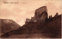 T2 1907 Likavka, Likava (Rózsahegy, Ruzomberok); Várrom. Fischer M. Kiadása / Likavsky Zámok / Castle Ruins - Zonder Classificatie