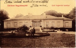 T2 1908 Nagyabony, Nemesabony, Velky Abon, Velké Blahovo; Gróf Keglevich Kastély. W.L. 306.  / Castle - Non Classés