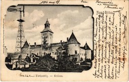 T3 1904 Nagybiccse, Nagy-Bittse, Bytca; Várkastély Szélmalommal. Spiegel Jakab Fényképész / Castle With Windmill. Art No - Non Classés