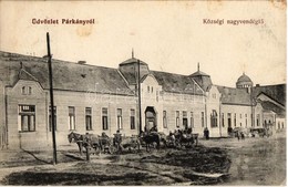 T2/T3 1912 Párkány, Stúrovo; Községi Nagyvendéglő, Lovaskocsik. W.L. 391. / Restaurant With Horse Carts  (EK) - Unclassified