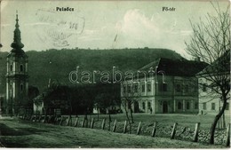 T2/T3 1917 Pelsőc, Plesivec; Fő Tér, Templom, Vendéglő, Városháza. Pártos Mór Kiadása / Main Square, Church, Restaurant, - Non Classés