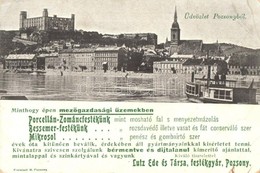 T3 1900 Pozsony, Pressburg, Bratislava; Lutz Ede és Társa Festékgyár Reklámlapja / Hungarian Paint Factory Advertisement - Non Classés