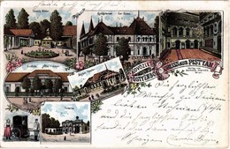 T2 1898 (Vorläufer!) Pöstyén, Piestany, Pistyan; Fürdők, Gyógyterem, Belső, Szálloda, Színház, Villa, Infanterista. Bern - Ohne Zuordnung