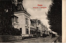 T2/T3 1910 Pöstyén, Pistyan, Piestany; Király Sor, Dr. Weisz Villa. Kaiser Ede Kiadása / Königszeile, Villas (EK) - Unclassified