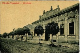 T2/T3 1915 Varannó, Vranov Nad Toplou; Városháza. W. L. (?) 2612. Kiadja Klauser Emil / Town Hall (fl) - Non Classés