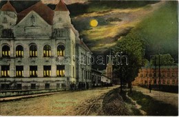 T2/T3 1915 Zsolna, Sillein, Zilina; Baross Gábor Iparos Otthon Este / Boarding School At Night - Zonder Classificatie