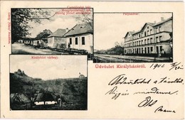 T2 1902 Királyháza, Koroleve; Vasútállomás, Várhegy, Csendőrségi Laktanya, Mozgóposta Tisztilak, Görög József Vendéglője - Ohne Zuordnung