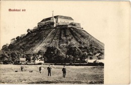 ** T2 Munkács, Mukacheve, Mukacevo; Vár, Honvéd Szobor. Niedermann Tőzsde Kiadása / Castle, Military Monument - Non Classés