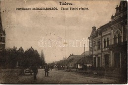 * T2/T3 Técső, Tiacevo, Tiachiv (Máramaros); Fő Tér, Korona Szálloda / Main Square, Hotel  (Rb) - Unclassified