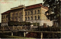 T2 1910 Ungvár, Uzshorod, Uzhorod; Gimnázium, Híd / Grammar School, Bridge - Non Classés