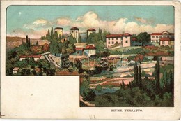 ** T2/T3 Fiume, Rijeka; Tersatto / Trsat. Litho (tiny Tear) - Unclassified