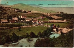 T2 Gomirje, Zeljeznicka Stanica Sa Okollnom / Vasútállomás A Híddal / Bahnhof / Railway Station With The Bridge - Non Classificati