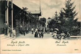 ** T1 Lipik-fürdő, Sétánytér A Folyosó Előtt / Promenade In Front Of The Colonnade - Unclassified