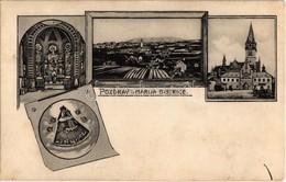 T2 1910 Máriabeszterce, Máriabisztrica, Marija Bistrica; Kegytemplom, Belső. Hirschler és Lustgarten Kiadása / Church In - Unclassified