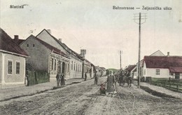 T2 1916 Szalatnok, Szlatina, Slatina; Vasút Utca / Bahnstrasse / Zeljeznicka Ulica - Non Classés