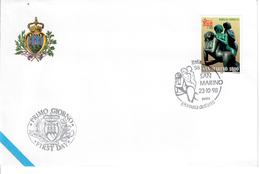 SAN MARINO 1998 - ITALIA 98 - ESP. FILATELIA. - FDC - Briefe U. Dokumente