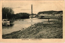 T2 Kevevára, Temeskubin, Kovin; Dunaváci Kikötő, Gyár, Hajó. Vajda István Felvétele / Port, Factory And Boat - Ohne Zuordnung