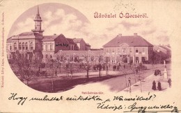 * T2/T3 1901 Óbecse, Stari Becej; Szent István Tér, Városháza / Square, Town Hall (EK) - Unclassified