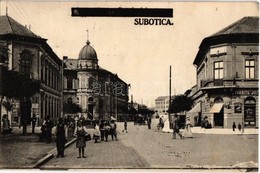 T2 1925 Szabadka, Subotica; Utca, Posta és Távbeszélő, Ivanits József üzlete / Street, Post And Telephone Office, Shop - Non Classés