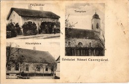 T2/T3 1908 Szerbcsernye, Németcsernye, Németcernya, Srpska Crnja (Magyarcsernye, Nova Crnja); Pályaudvar, Vasútállomás,  - Unclassified