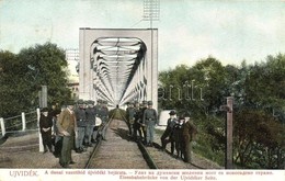 T2 Újvidék, Novi Sad; A Dunai Vasúti Híd újvidéki Bejárata, K.u.K. Katonák / Danube Railway Bridge, Austro-Hungarian Sol - Unclassified