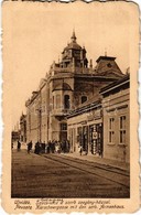 * T2 1918 Újvidék, Neusatz, Novi Sad; Szücs Utca, Szerb Szegényház, üzletek / Kürschnergasse Mit Den Serb. Armenhaus / S - Unclassified