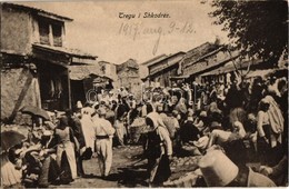 * T2 1917 Shkoder, Shkodra, Scutari; Tregu / Market With Vendors - Non Classés