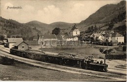 ** T1/T2 Frankenfels, Bahnhof / Railway Station With Locomotive - Ohne Zuordnung