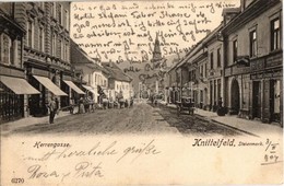 T2 1904 Knittelfeld, Herrengasse / Street View, Shops Of Alois Dietrich And Fanny Wüest - Non Classificati