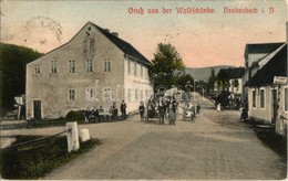 T2 Potucky, Breitenbach In Böhmen; Gruss Aus Der Waldschänke / Street View With Hotel And Restaurant - Non Classificati