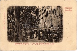 T2 1909 Jerusalem, Klagemauer Der Juden / Judaica, Western Wall Of The Jews - Non Classificati