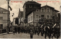 T2/T3 Starogard Gdanski, Preussisch Stargard; Ersatzmannschaften Der 176er Rücken Ins Feld / Replacement Troops With Mus - Non Classés