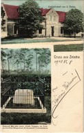 T2/T3 1908 Zeischa (Bad Liebenwerda), Gastwirtschaft Von G. Dehnz, Grabmal Des 1634 Durch Feindl. Truppen Zu Tode Geschl - Non Classés