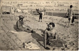 T2/T3 Grado, Spiaggia / Beach, Bathing People, Sunbathing (EK) - Unclassified