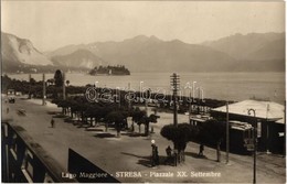 ** T1/T2 Stresa, Lago Maggiore, Piazzale XX. Settembre. Fot. Menotti Thanhoffer / Lake, Street, Shell Gas Station, Stres - Ohne Zuordnung