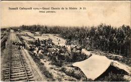 ** T2/T3 Siberia, Sibirj; Grand Chemin De La Siberie / Resting Railway Builders And Workers Of The Trans-Siberian Railwa - Ohne Zuordnung