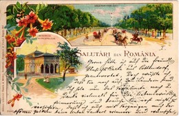 T2 1898 (Vorläufer!) Bucharest, Bukarest, Bucuresti; Salutari Din Romania. Soseaua Kiseleff, Biserica Stavreopoleos / Pr - Unclassified