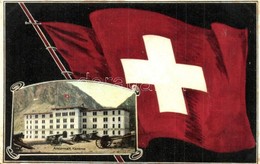 ** T1 Andermatt, Kaserne / Military Barracks. Swiss Flag. Carl Künzli 1837. - Zonder Classificatie