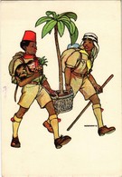 * T2 Afrikai Cserkészek. Kiadja A Magyar Cserkészszövetség / African Boy Scouts. Hungarian Boy Scout Art Postcard S: Már - Non Classificati