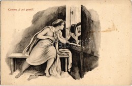 ** T2/T3 Comme Il Est Gentil! / Erotic Vintage Art Postcard (fl) - Zonder Classificatie