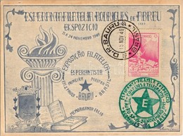 * T2/T3 1949 Esperanta Filatelia Rodrigues De Abreu Ekspozicio. Memoriganta Folio. La Organiza Komitato / Esperanto Phil - Non Classés