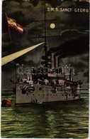 * T2/T3 SMS Sankt Georg Osztrák-magyar Páncélos Cirkáló  Este / K.u.K. Kriegsmarine / Austro-Hungarian Navy SMS Sankt Ge - Non Classés