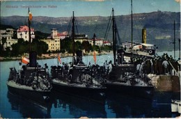 T2/T3 Abbazia, Opatija; Torpedoboote Im Hafen. K.u.k. Kriegsmarine / Austro-Hungarian Navy Torpedoboats - Ohne Zuordnung