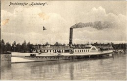 T2/T3 Habsburg (exFiume) Oldalkerekes Személyszállító Gőzhajó / Wiener Postdampfer 'Habsburg' / Hungarian Passenger And  - Ohne Zuordnung