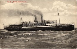 ** T2/T3 Austrian Lloyd SS Prinz Hohenlohe Passenger Steamship. G. Costalunga, Pola (EK) - Non Classés