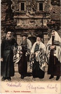 T2/T3 Recznie Kolorowane / Jewish Men In Tallit. Judaica + M. Kir. 8/III Hadtápzászlóalj 2-ik Század Parancsnokság (EK) - Ohne Zuordnung