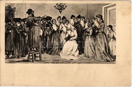 ** T2/T3 Jewish Art Postcard With Crying Women. Judaica. Editura Fortuna Palatul Nifon, Bucuresti (EK) - Non Classés