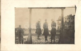* T2 1917 Aufgehängte Jüden In Kowel / Akasztás által Kivégzett Zsidó Férfiak Az Ukrajnai Kovelben. Judaika / WWI Execut - Unclassified