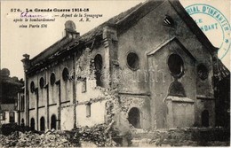 * T2 Thann, La Grande Guerre 1914-15. Aspect De La Synagogue Apres Le Bombardement / WWI Ruins Of The Synagogue After Th - Unclassified